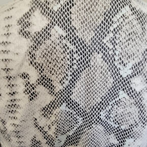 XS Love Token Python Snake Print Draped Front Cardiagan / Lightweight Jacket - Picture 3 of 5